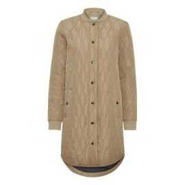 KAFFE KASHALLY QUILTED COAT TANNIN