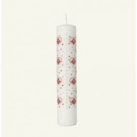 Guirlande Kalenderlys rød/hvid Ø5 cm