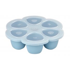 Béaba - Silicone Multiportions 6*150 ml - Lys Blå