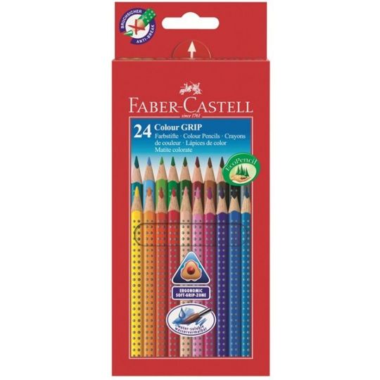Faber-Castell - Colour Grip 2001 Eco farveblyanter, 24 stk 112424
