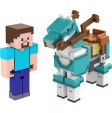 Minecraft - Armored Horse og Steve Figur