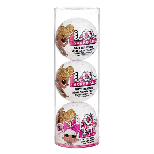 L.O.L. Surprise - Glitter Dukke 3-Pakke - Style 4