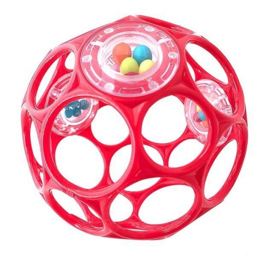Oball - Rattle 10 cm - Red 11487