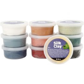 Silk Clay - StØvede Farver 10 x 40 g