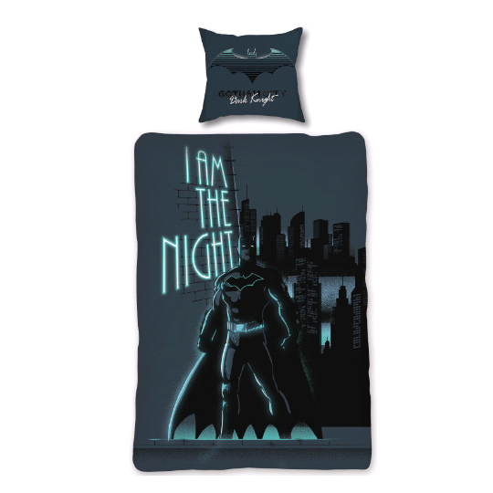 Sengetøj - Voksen str. 140 x 200 cm - Glow in The Dark - Batman