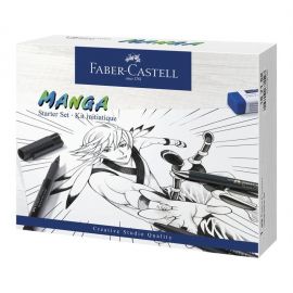 Faber-Castell - Pitt Artist Pen India ink pen, Manga Starter Sæt 167152