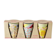 Rice - 6 Pcs Small Melamine Kids Cups - YIPPIE YIPPIE YEAH Prints