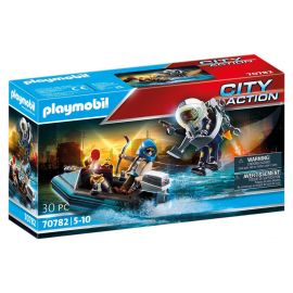 Playmobil - Police Jet Pack med bÅd 70782