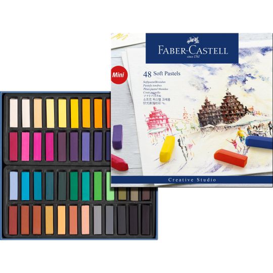 Faber-Castell - Bløde pastelkridt, 48 stk 128248