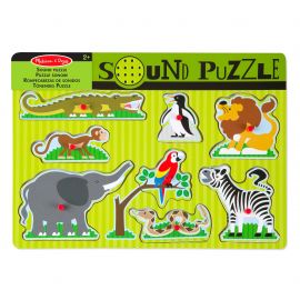 Melissa & Doug - Puslespil med Lyd - Zoo