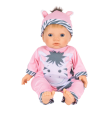 Tiny Treasure - Blond Dukke med Zebra Tøj