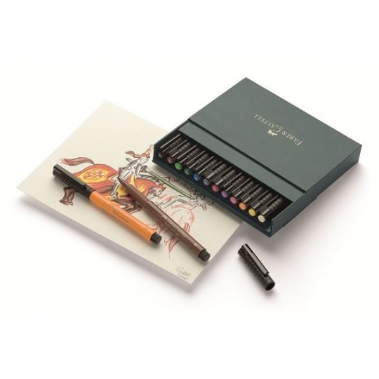Faber-Castell - PITT artist pen B studio, 12 stk 167146
