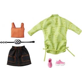 Barbie Fashion Pack - Grøn Sweatshirt Kjole