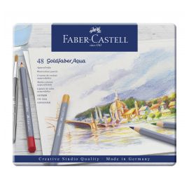 Faber Castell - Goldfaber akvarel farveblyamter i metalæske, 48 stk 114648