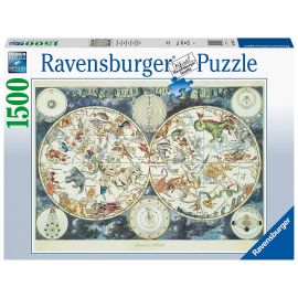 Ravensburger - Puslespil 1500 - World map of Fantastic Beasts 10216003