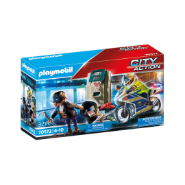 Playmobil - Politimotorcykel Forfølgelse af pengerøveren 70572