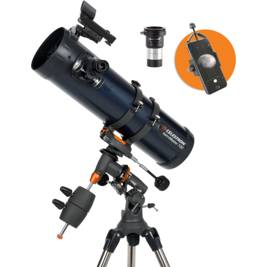 Celestron - Astromaster Reflector 130EQ with phoneadapter and T2-Barlow