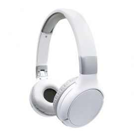 Lexibook - 2 i 1 Bluetooth og kabelførbare komfortable hovedtelefoner - Hvid/sølv