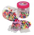 Hama - Maxi perler 400 perler+2 plader i pink dåse 388791