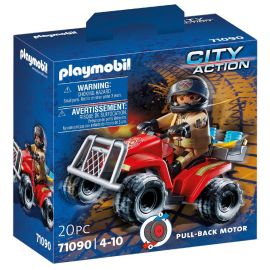 Playmobil - Brandrednings Quad 71090