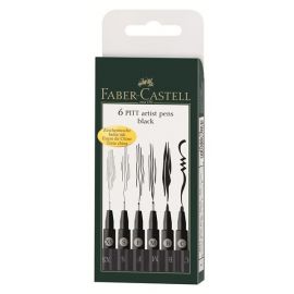 Faber-Castell - 6 pitt Artist Pen, brush - Sorte 167116
