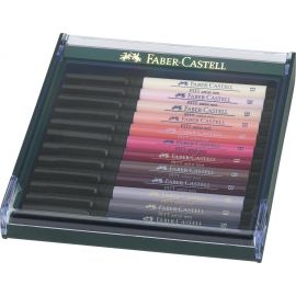 Faber-Castell - Pitt Artist Pen - Gaveæske Hudfarver 267424