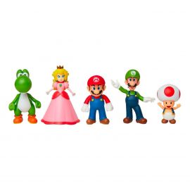 Nintendo - Super Mario & Venner - 6 cm Figur 5-Pakke