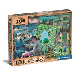 Clementoni - Maps Puslespil 1000 brk - 101 Dalmatinere