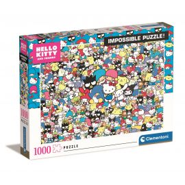 Clementoni - Impossible Puslespil 1000 brk - Hello Kitty