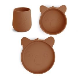 Nuuroo - Judi silicone Spisesæt 3-pakke Koala - Caramel Café