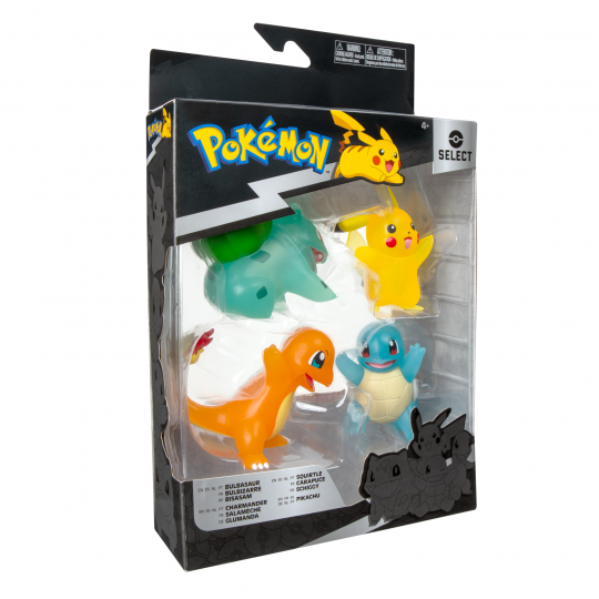 Pokemon - Select Translucent Battle Figure 4 Pack PKW2798