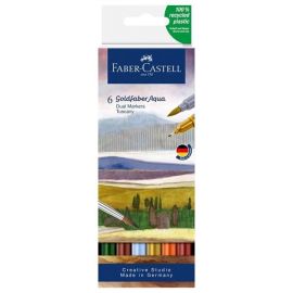 Faber-Castell - Goldfaber Aqua Dual Marker Tuscany 6x