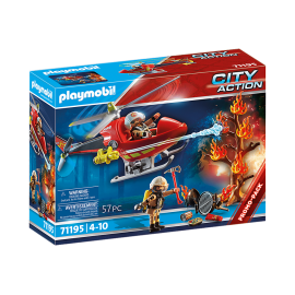Playmobil - Brandredningshelikopter 71195