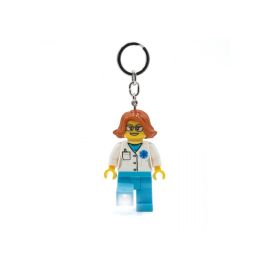 LEGO - Nøglering m/LED - Kvindelig Læge