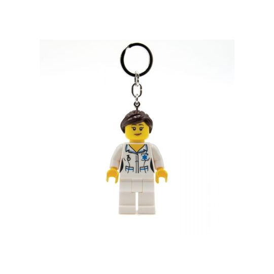 LEGO - Nøglering m/LED - Sygeplejerske