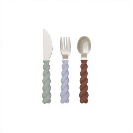 OYOY Mini - Mellow Cutlery - Pack of 3 - PaleMint/Choko/IceBlue M107332