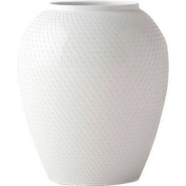 Rhombe Vase H16,5 hvid