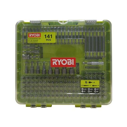 Ryobi Bor- & Bitssæt med 141 dele - RAKD141