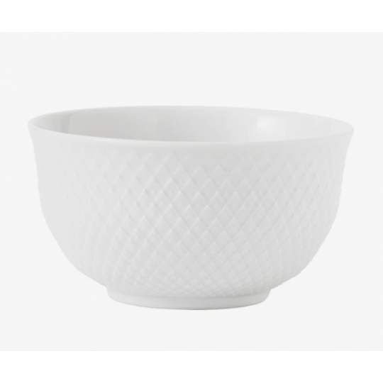 Rhombe Skål Ø11 cm hvid porcelæn 35 cl