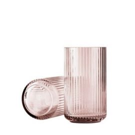 Lyngby Vase H25 burgundy glas