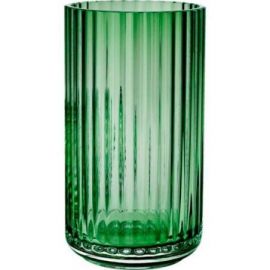 Lyngby Vase H15,5 copenh. green glas