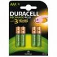 Duracell Recharge Plus AAA 750 mAh 4pk