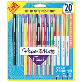 Paper Mate - Flair Felt Tip Pens Stor Pakke