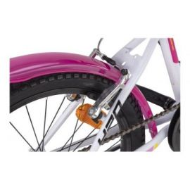 Pigecykel 20" DINO hvid/pink 6-gear