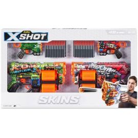 X-Shot Skins - Mix Combo Pack 2Pk Dread And 2Pk Menace48 Darts