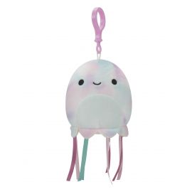 Squishmallows - 9 cm Plush P14 Clip On - Tie Dye Jellyfish