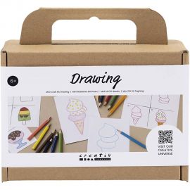 Craft Kit - Mini DIY Kit Tegning - Søde sager