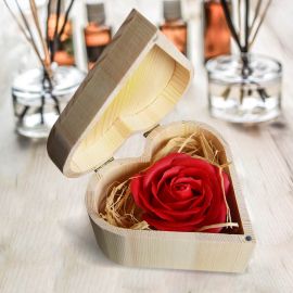 Red Soap Rose Heart Box 04469
