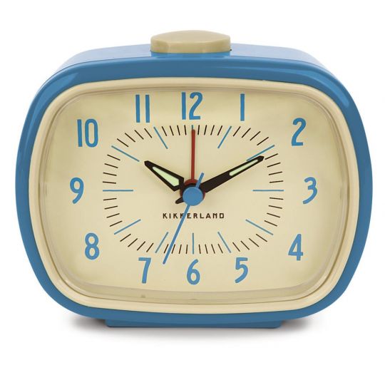 Retro Alarm Clock + Blue AC08-BL-EU