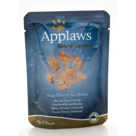 Applaws - Wet Cat Food 70 g pouch - Tuna & Sea Bream 178-004